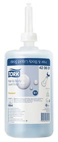 351915  420601 Dusjsåpe TORK Premium sjampo S1 1L 